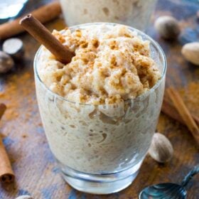 Instant Pot Rice Pudding is creamy and aromatic, flavored with cinnamon and nutmeg, ready in just 30 minutes, thanks to your Instant Pot.