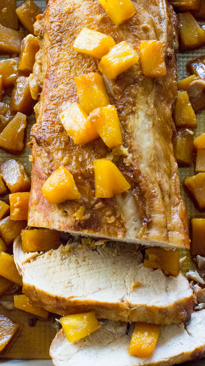 Slow Cooker Pineapple Pork Loin - Sweet and Savory Meals