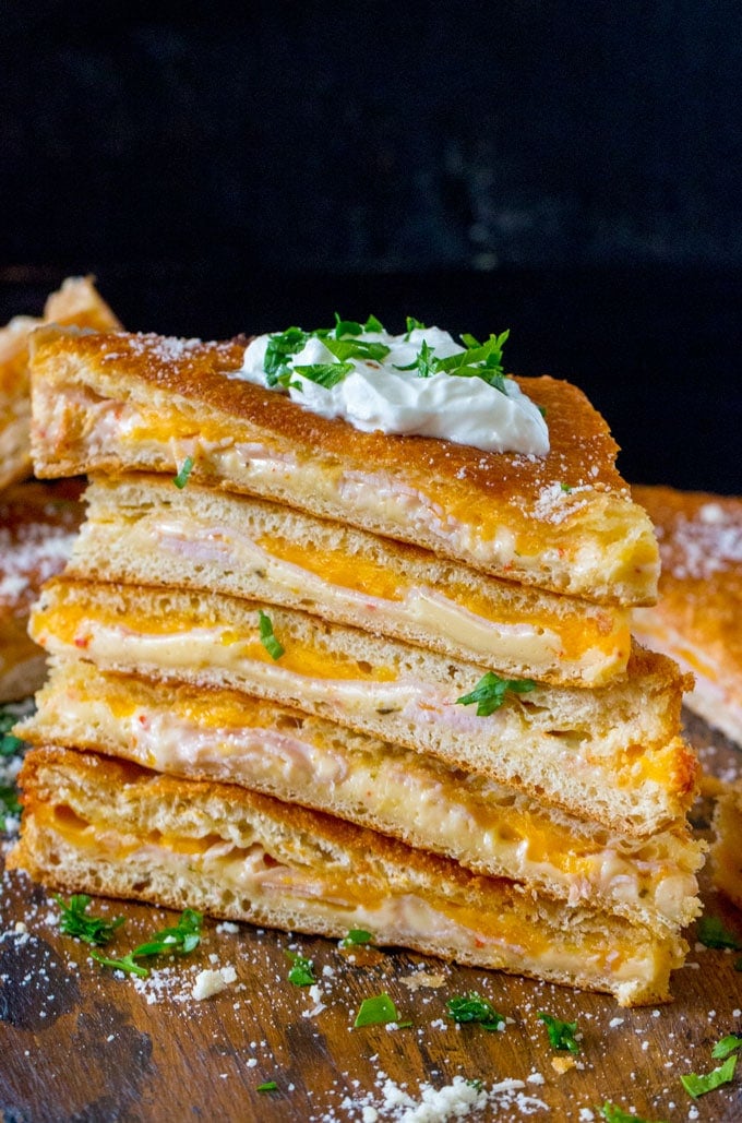 Baked Turkey Grilled Cheese