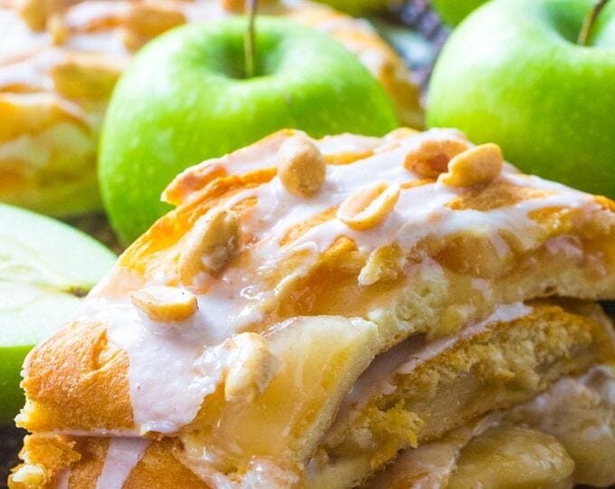 Amazing Apple Pie Danish incorporates all the great fall flavors in an easy, flaky and sweet, seasonal danish, made with cheesecake and apple pie filling.