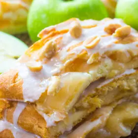 Perfect Apple Pie Danish incorporates all the great fall flavors in an easy, flaky and sweet, seasonal danish, made with cheesecake and apple pie filling.