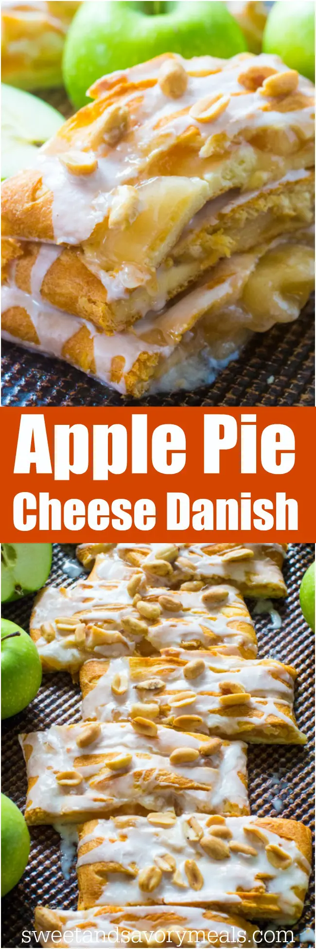 Apple Pie Danish incorporates all the great fall flavors in an easy, flaky and sweet, seasonal danish, made with cheesecake and apple pie filling.