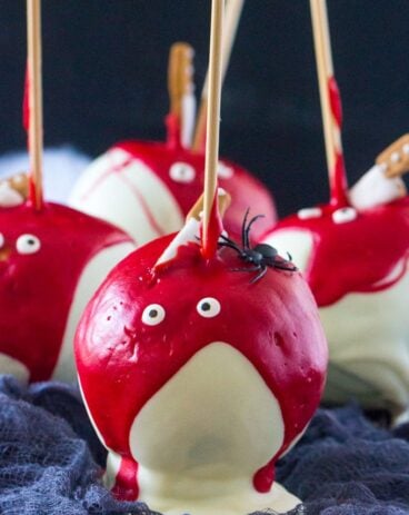 Bloody Chocolate Dipped Apples