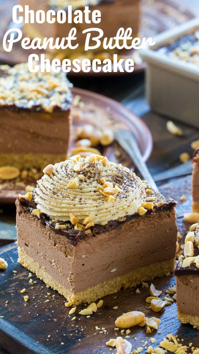 Chocolate Peanut Butter Cheesecake