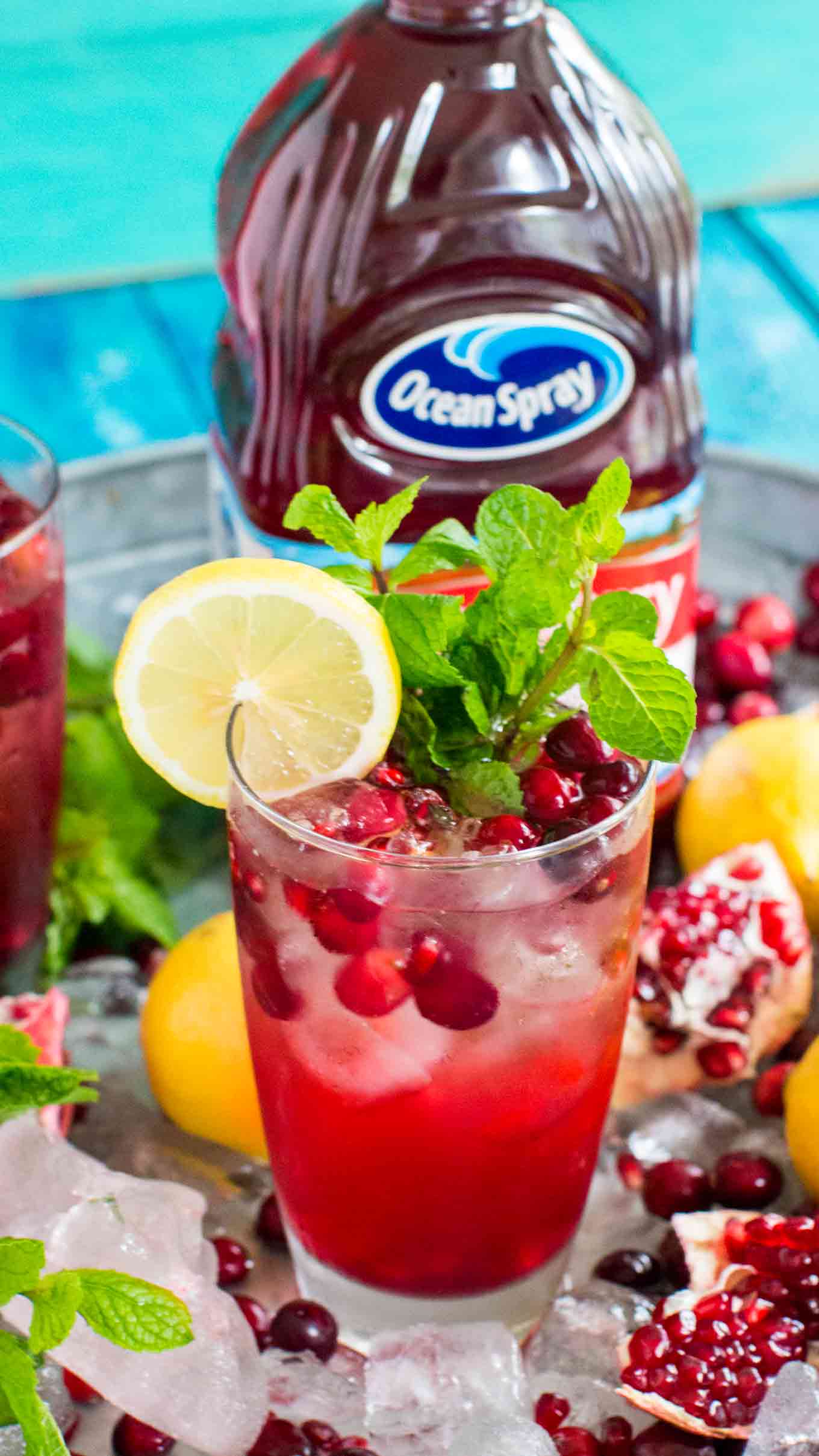 Best Cranberry Mocktail is the perfect fall drink, sweet and refreshing, can also be made ahead of time for your Thanksgiving feast.