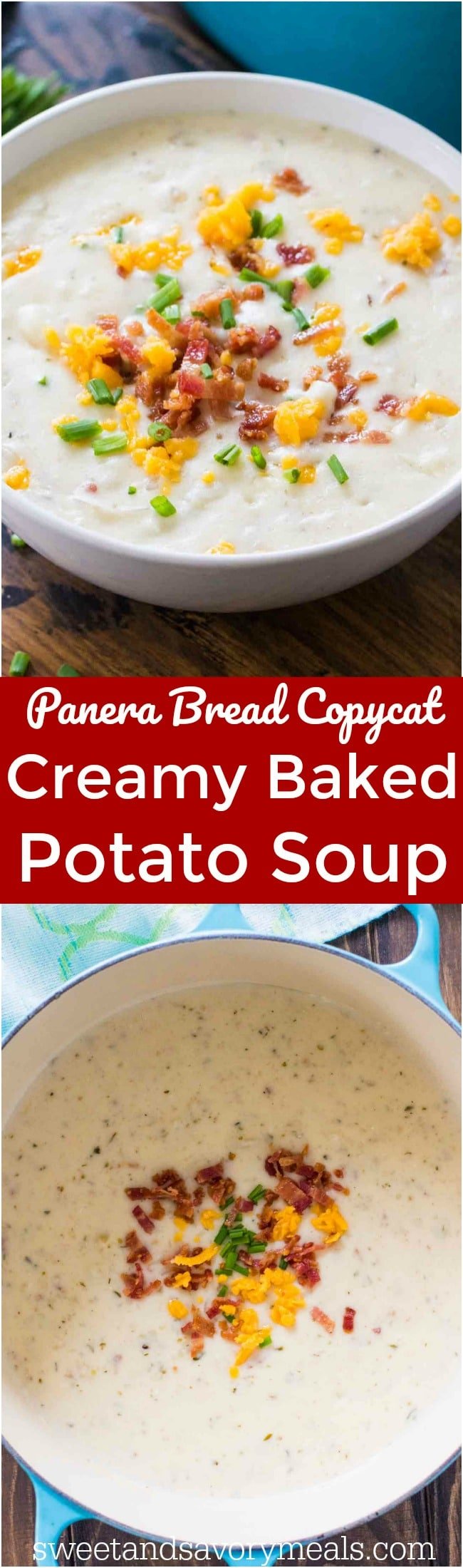 Panera Bread Baked Potato Soup Copycat - Sweet and Savory Meals