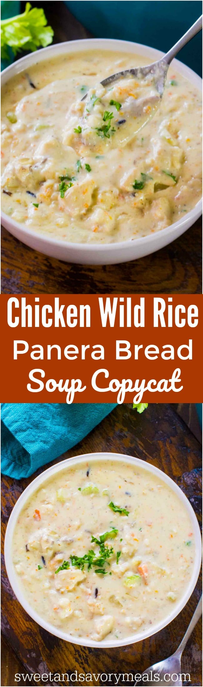 Panera Bread Chicken Wild Rice Soup - Copycat - Sweet and ...