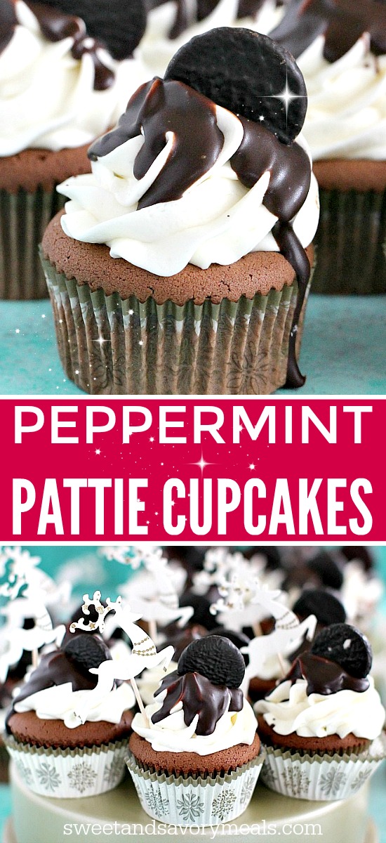 Peppermint Pattie Cupcakes