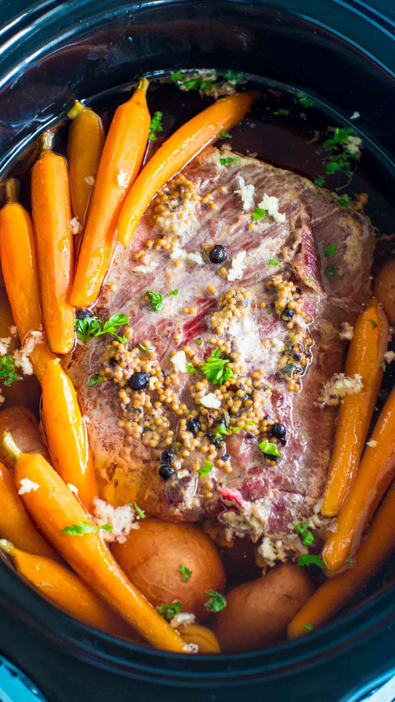 Slow Cooker Corned Beef - Sweet and Savory Meals