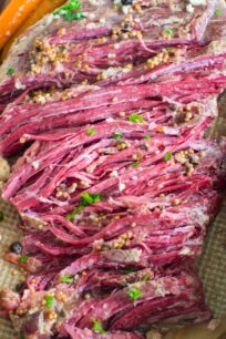 Best Slow Cooker Corned Beef is the easiest recipes ever. All you have to do is add all the ingredients to the slow cooker and let it work its magic.