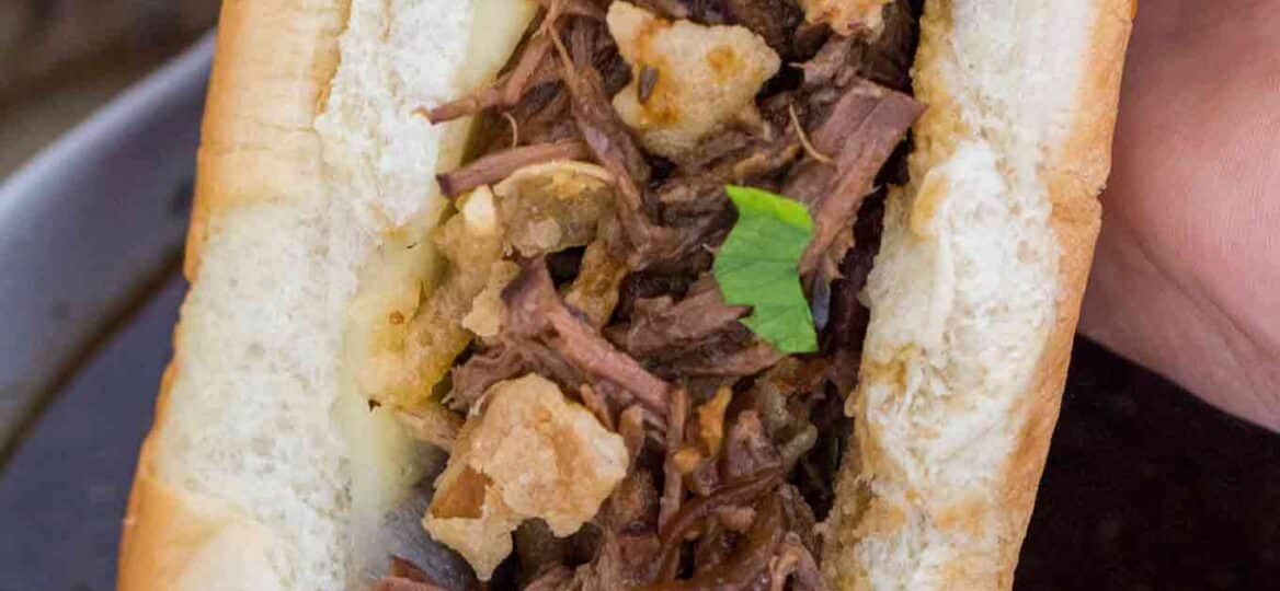 Slow Cooker French Dip Sandwiches