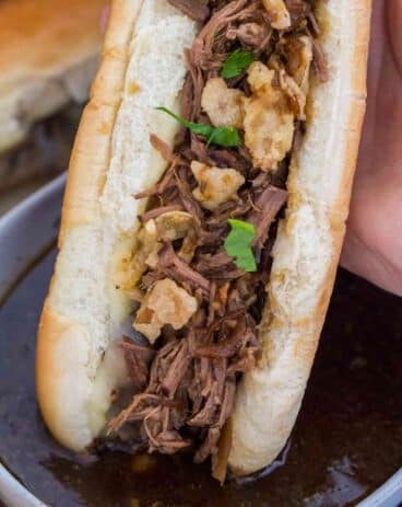 Slow Cooker French Dip Sandwiches