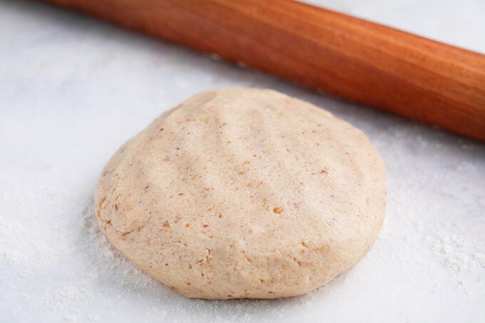 Eggless dough for Linzer cookies.