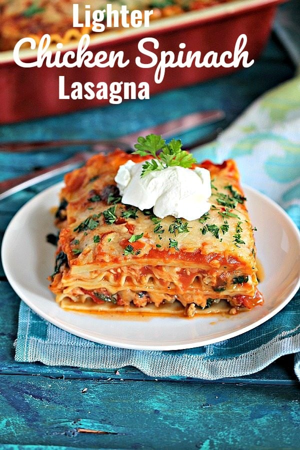 Chicken spinach lasagna photo