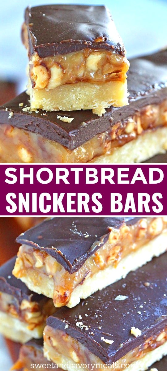 Homemade Snickers Bars