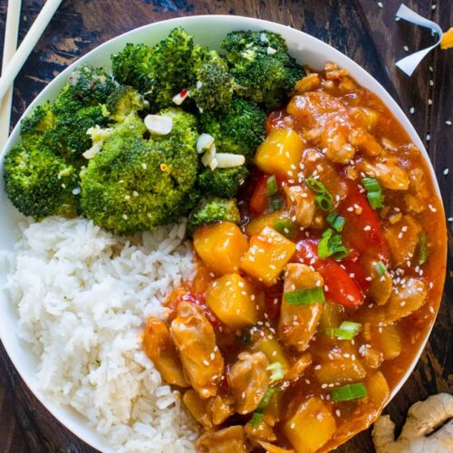 Sweet and sour chicken pressure online cooker