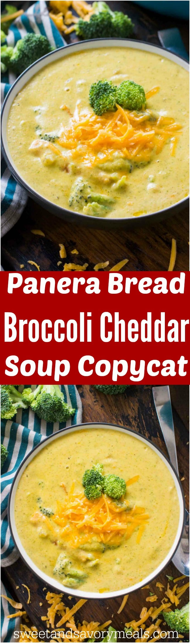 Creamy Panera Bread Broccoli Cheddar Soup Copycat is the perfect recipe of your favorite creamy and cheesy soup, that you can now easily make at home.