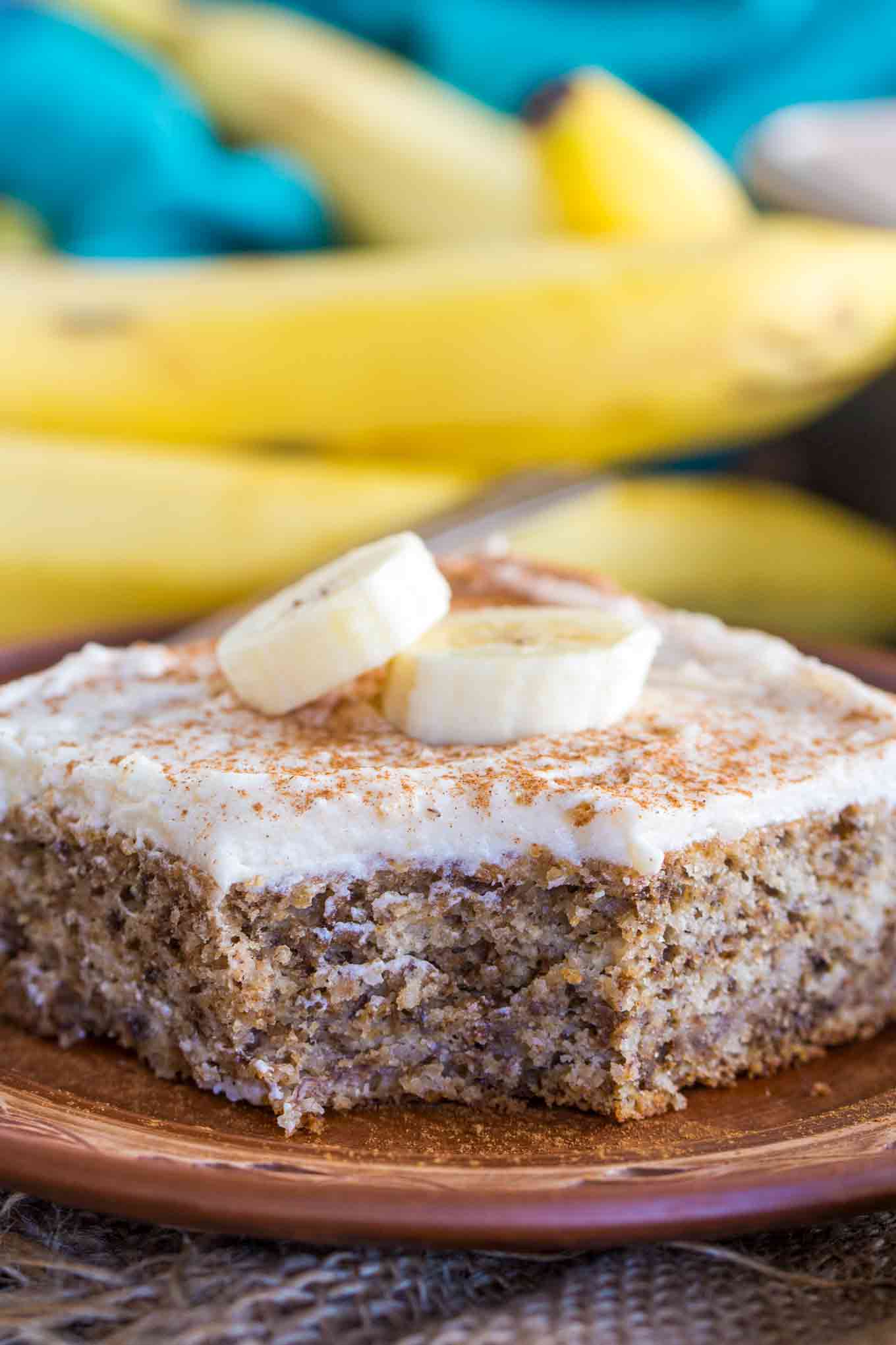 Banana Nut Cake Slice