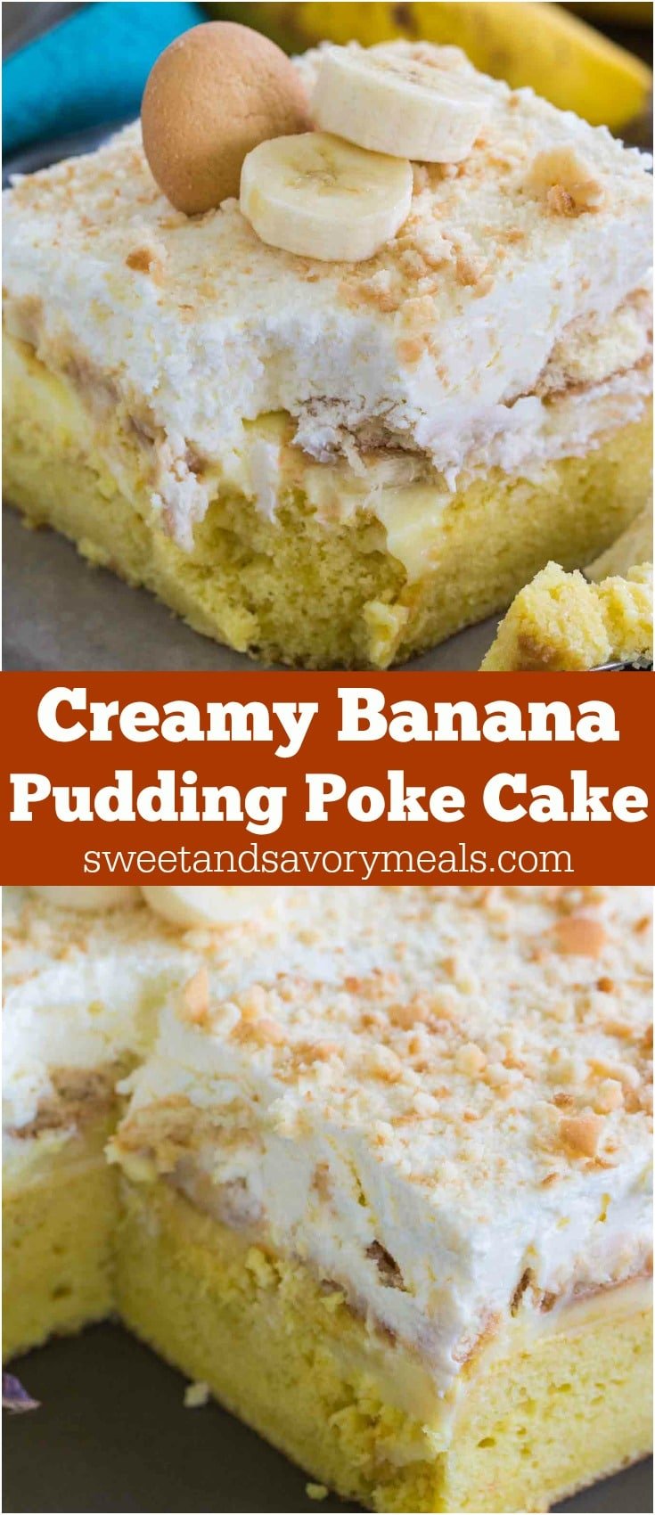 Banana Pudding Poke Cake is one of the easiest and most divine cakes you can make! Incredibly creamy and with lots of banana flavor!