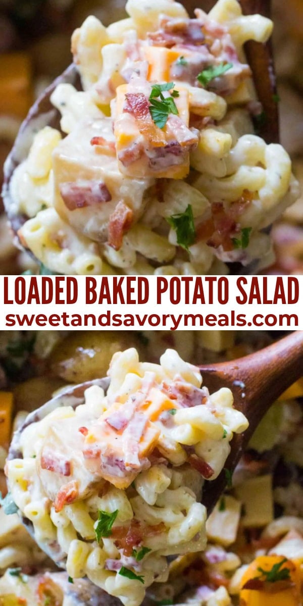 easy baked potato salad pin
