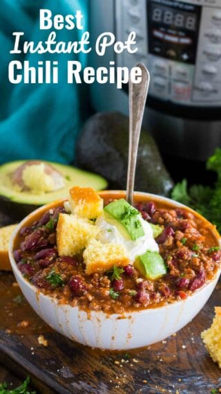 Best Instant Pot Chili Recipe [VIDEO] - Sweet and Savory Meals