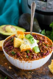 Instant Pot Chili Bowl
