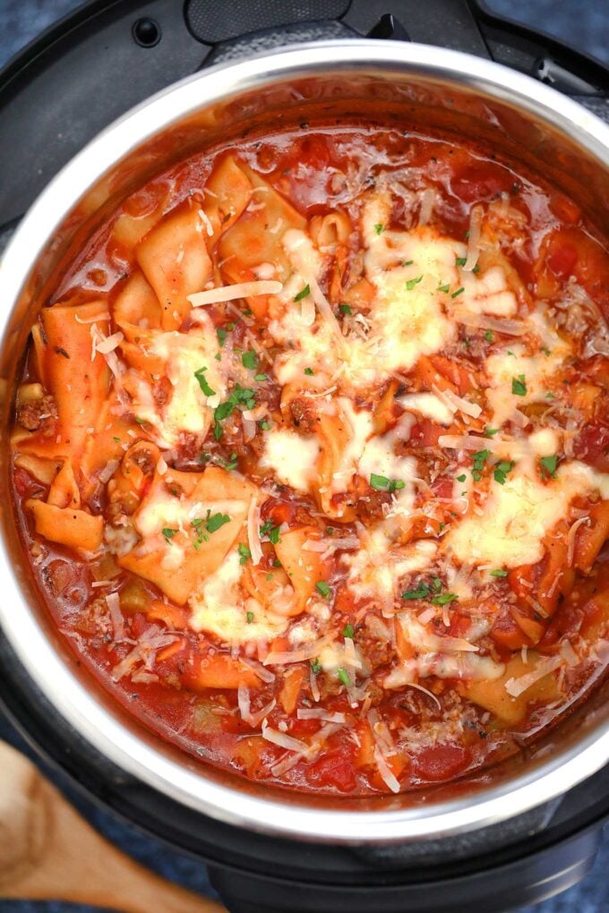 Instant Pot Lasagna Soup [Video] - Sweet and Savory Meals