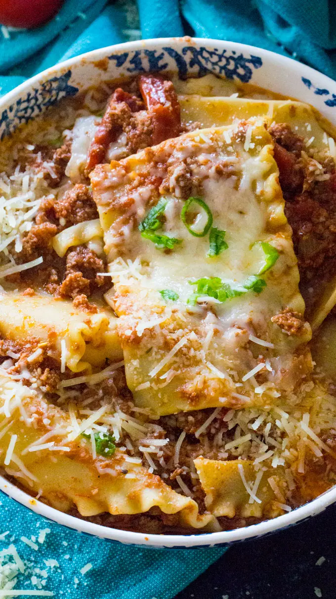 Instant Pot Lasagna Soup - Sweet and Savory Meals