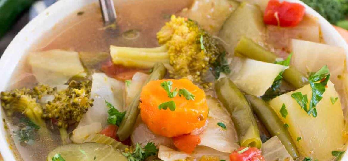 Vegan Instant Pot Weight Loss Soup is a very easy to make veggie soup that packs lots of nutrients and fiber to keep you full and boost your energy.