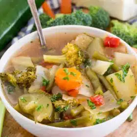 Vegan Instant Pot Weight Loss Soup is a very easy to make veggie soup that packs lots of nutrients and fiber to keep you full and boost your energy.