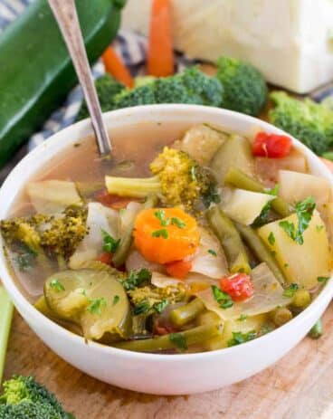 Vegan Instant Pot Weight Loss Soup is a very easy to make veggie soup that packs lots of nutrients and fiber to keep you full and boost your energy.