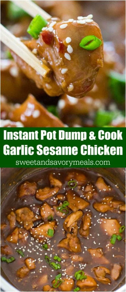 Instant Pot Garlic Sesame Chicken Recipe [VIDEO] - S&SM
