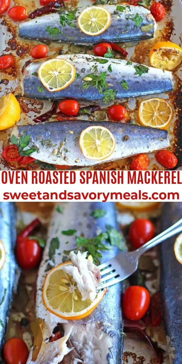 easy oven roasted spanish mackerel pin