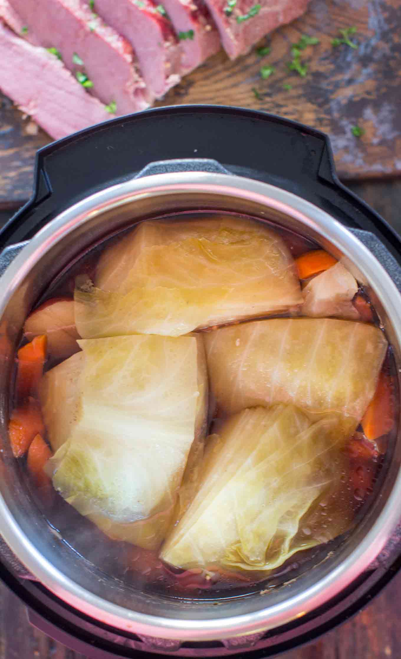 Instant Pot Corned Beef and Cabbage VIDEO - Sweet and Savory Meals