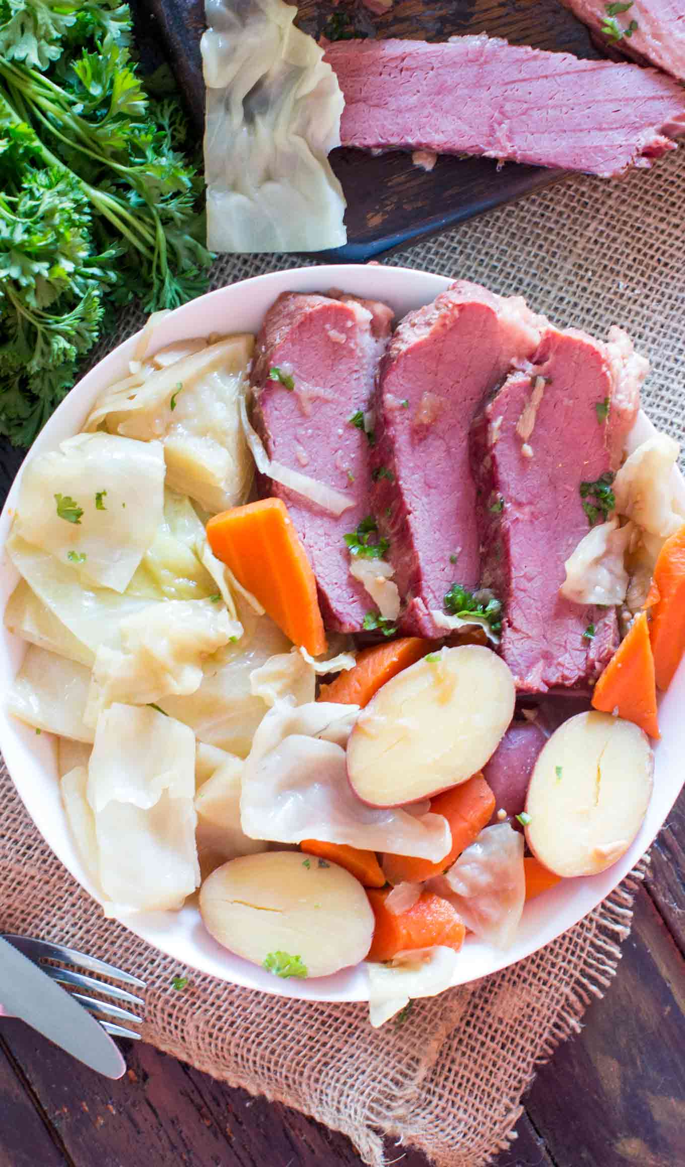 Instant Pot Corned Beef Cabbage and Potatoes
