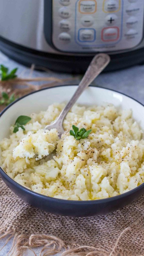 Instant Pot Mashed Cauliflower Recipe