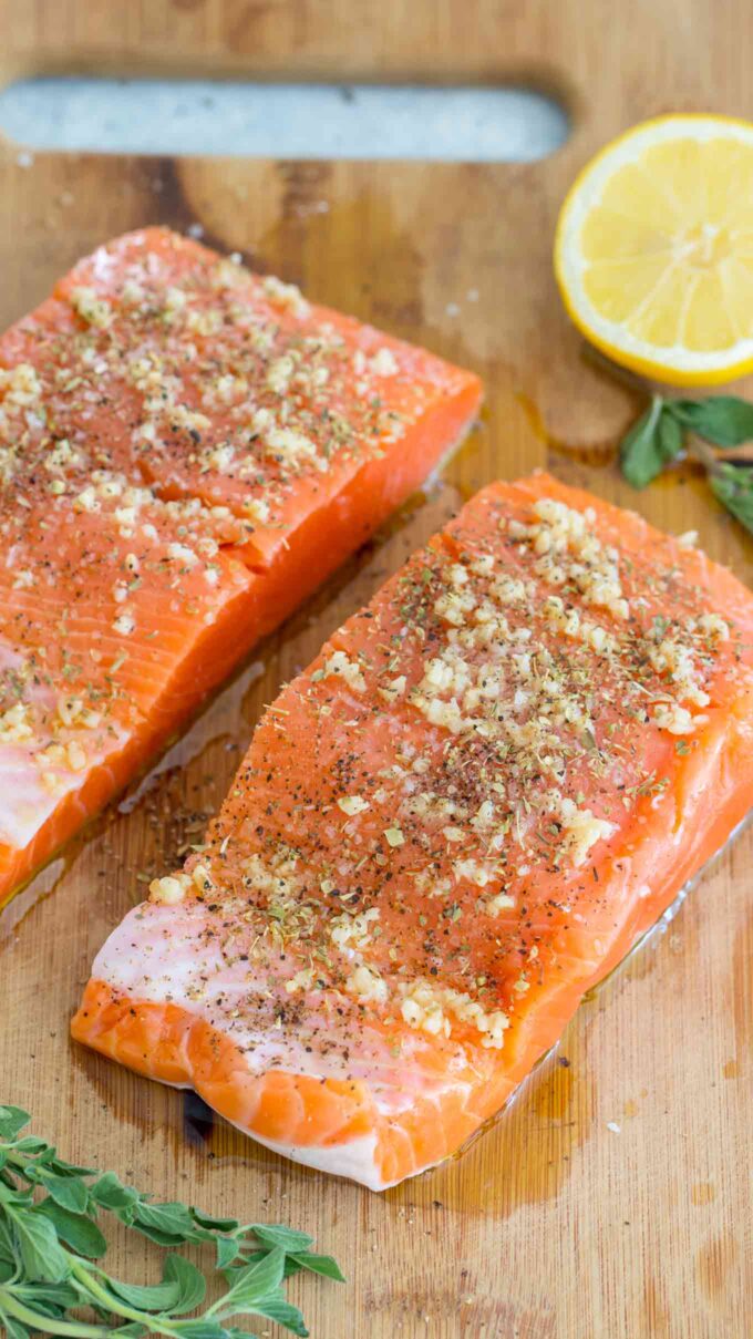 Mediterranean Salmon Foil Packets