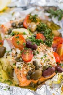 Mediterranean Salmon Foil Packets