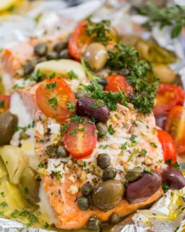Mediterranean Salmon Foil Packets