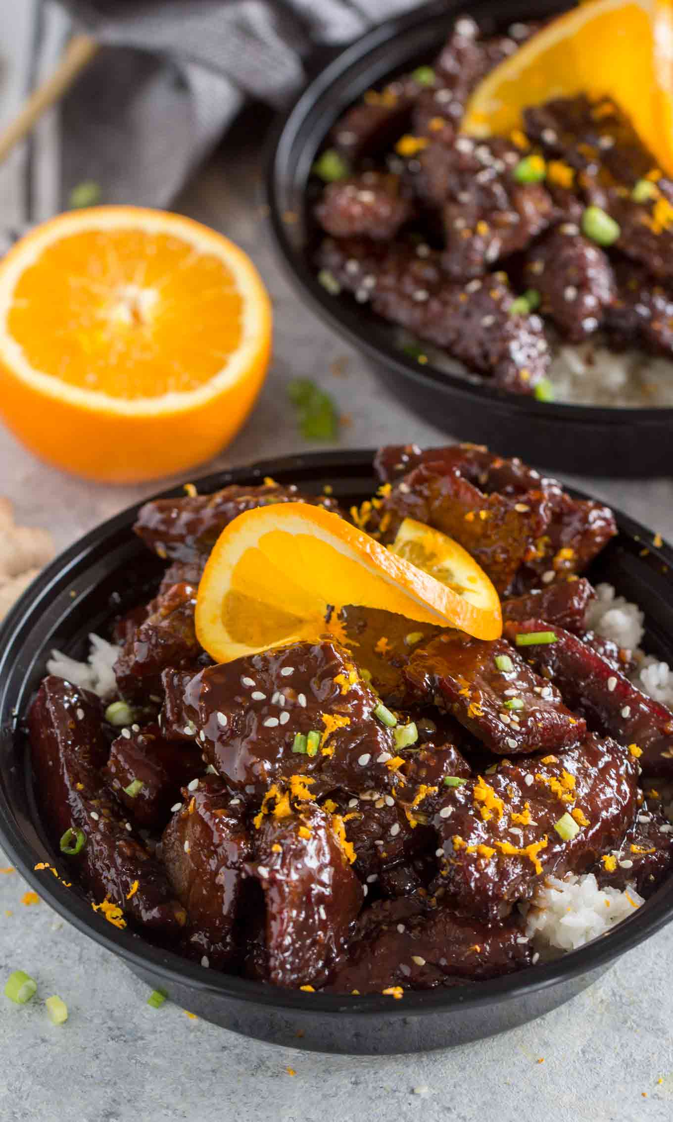 Sticky Orange Beef