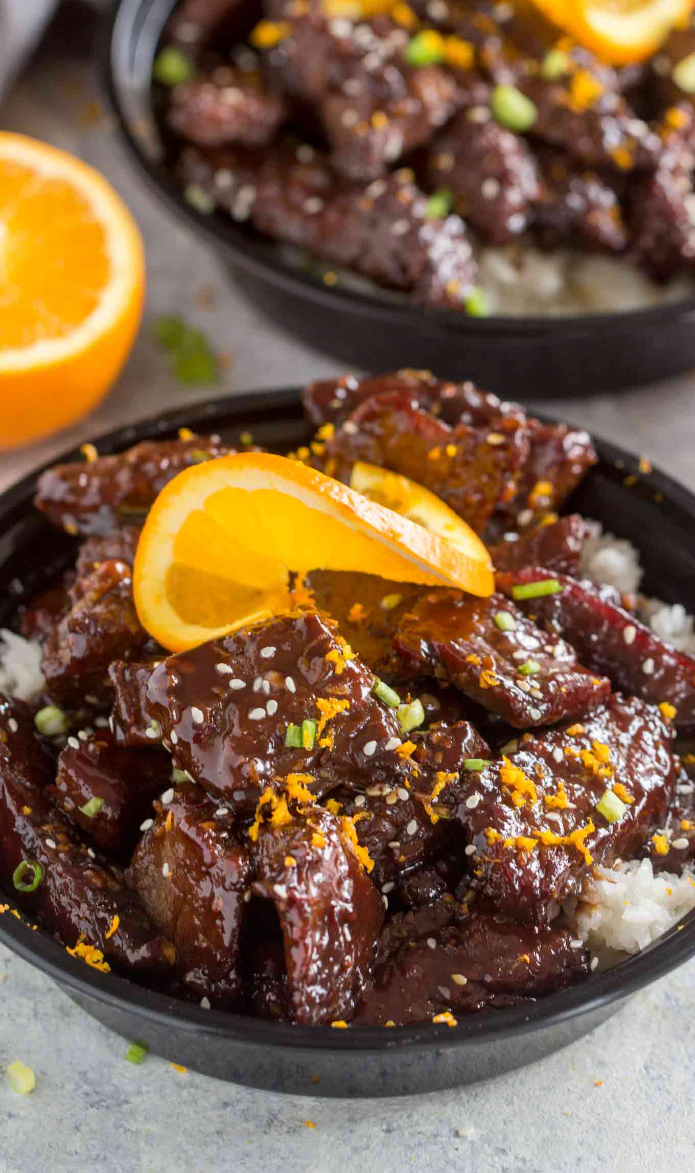 Sticky Orange Beef