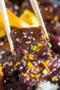 Sticky Orange Beef