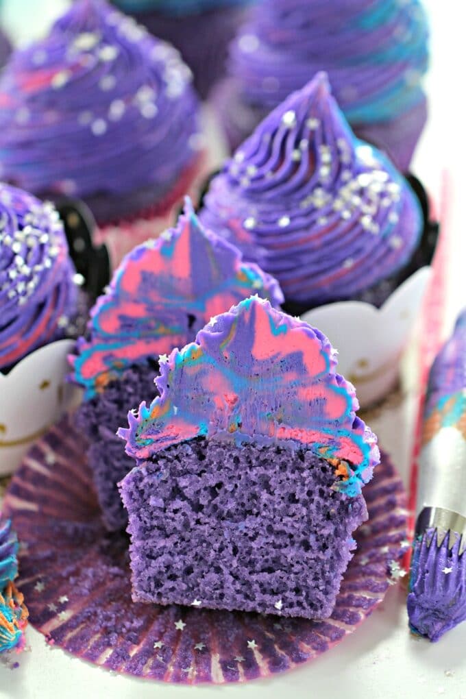 Photo of unicorn cupcakes recipe.