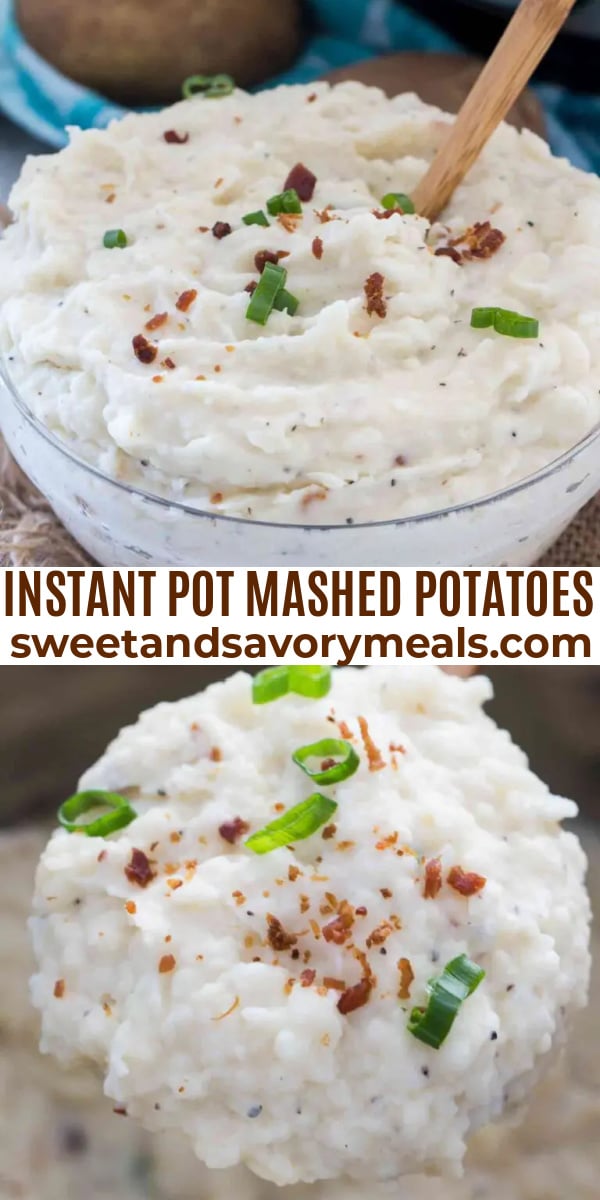 easy instant pot mashed potatoes pin
