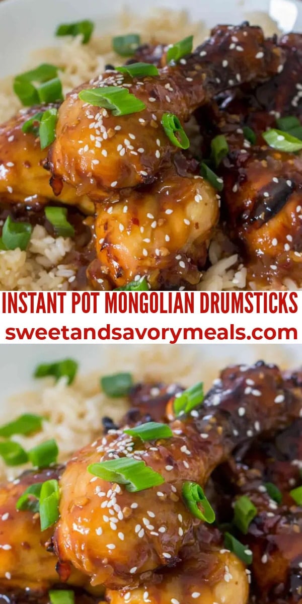 easy instant pot mongolian drumsticks pin