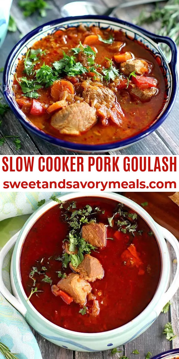 easy slow cooker pork goulash pin