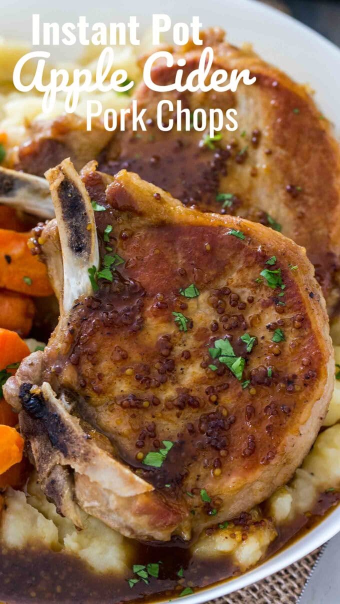 Picture of instant pot pork chops.