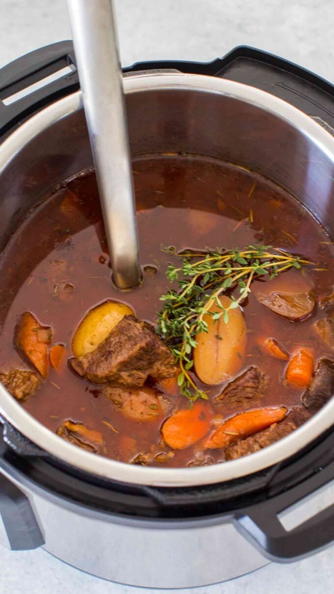 electric pressure cooker beef bourguignon