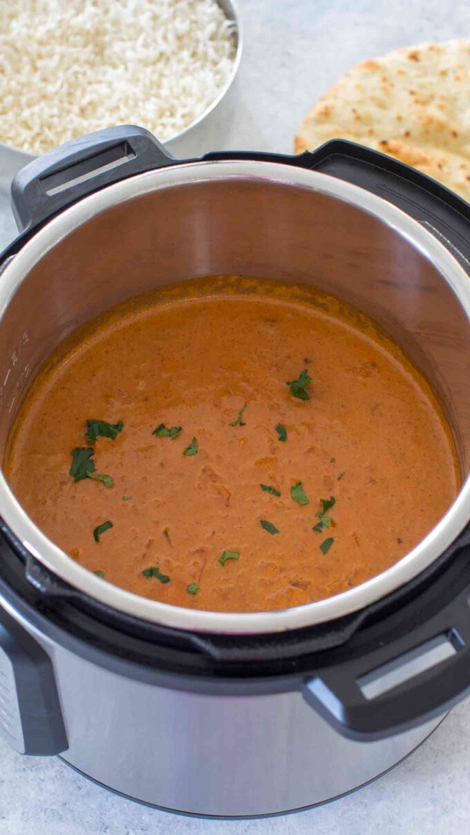 Picture of pressure cooker chicken tikka masala.