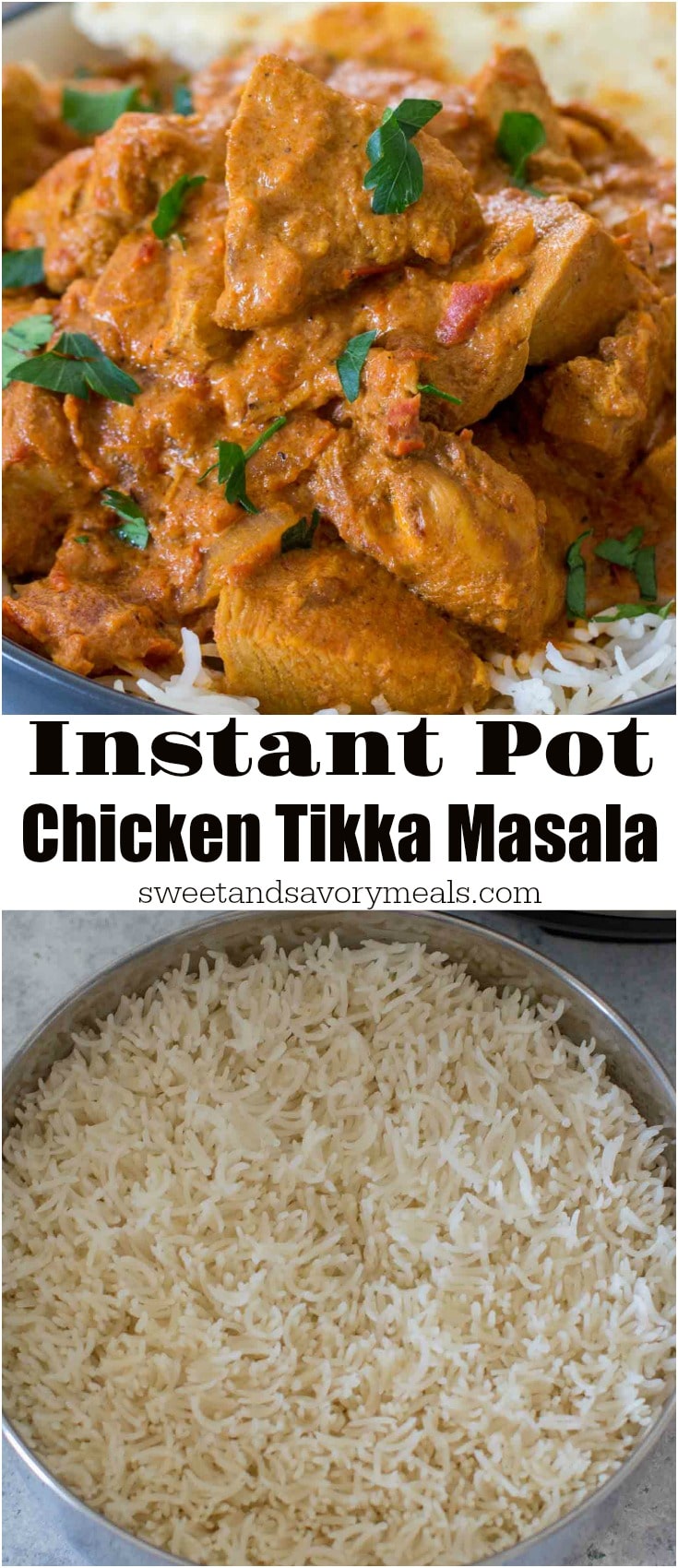 Picture of instant pot chicken tikka masala.